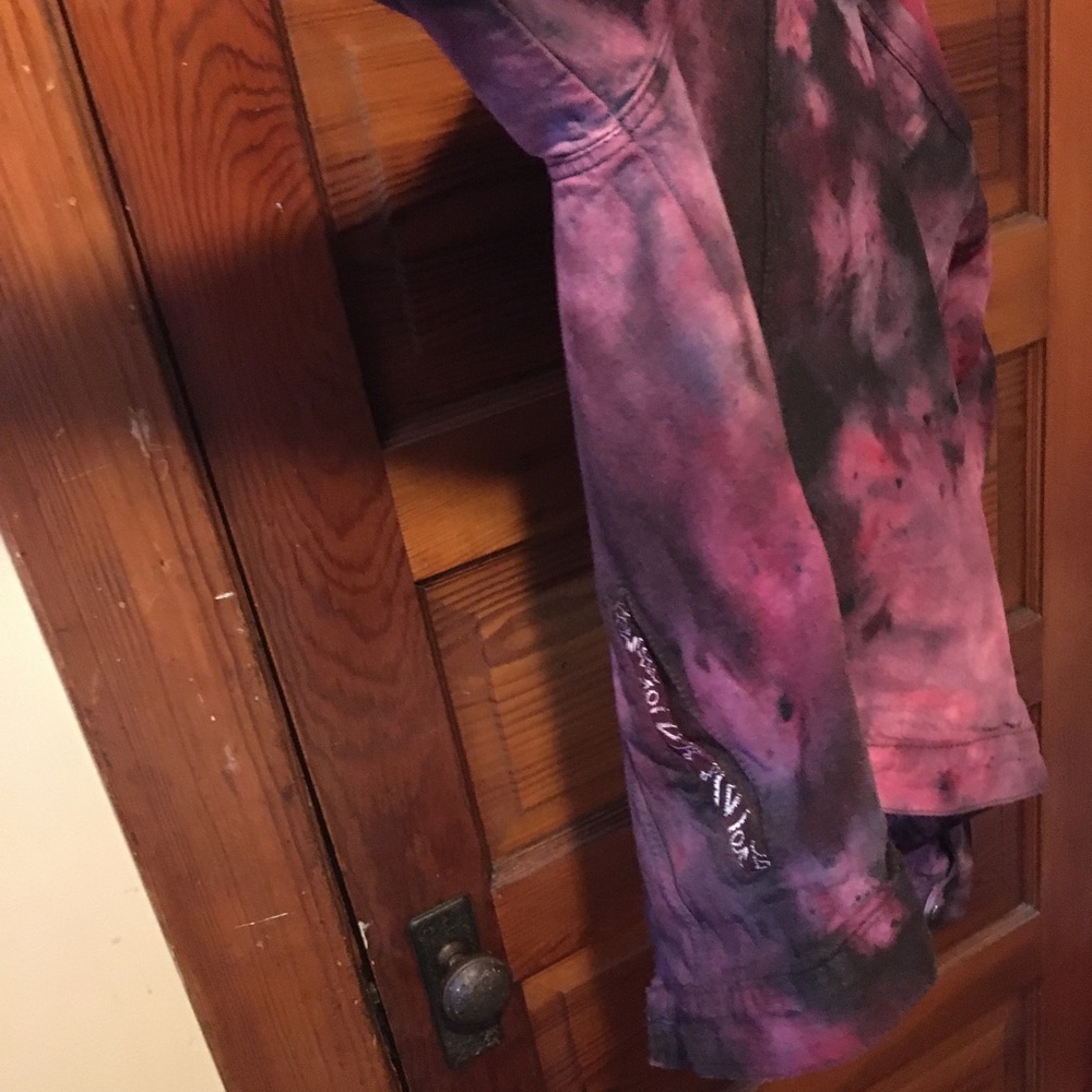 Custom purple jean jacket